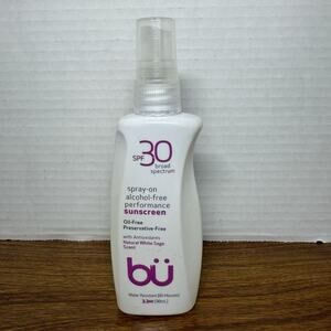 bu SPF 30 Sunscreen Spray Natural White Sage Scent 3.3oz